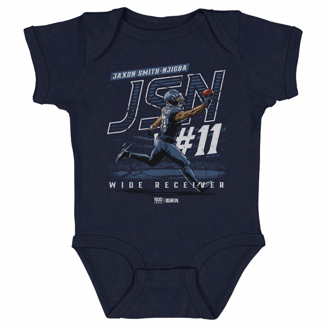 Jaxon Smith-Njigba Kids Baby Onesie | 500 LEVEL