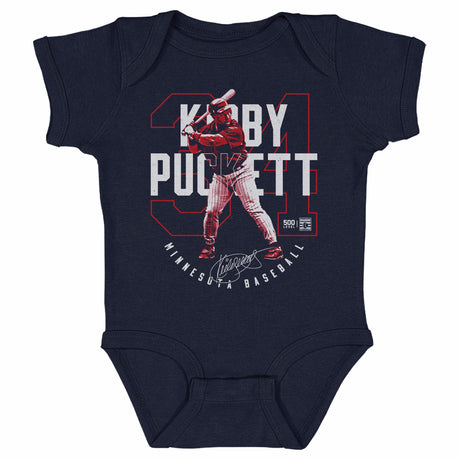 Kirby Puckett Kids Baby Onesie | 500 LEVEL