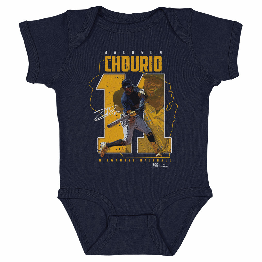 Jackson Chourio Kids Baby Onesie | 500 LEVEL