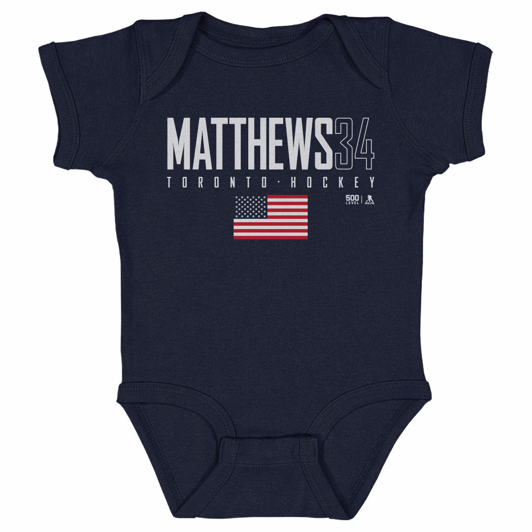 Auston Matthews Kids Baby Onesie | 500 LEVEL