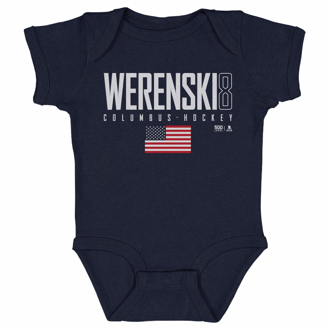Zach Werenski Kids Baby Onesie | 500 LEVEL
