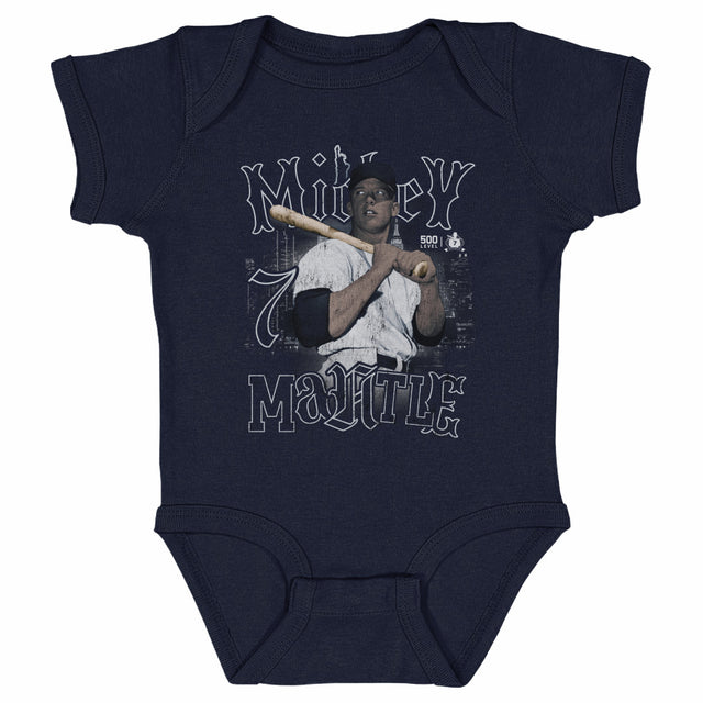 Mickey Mantle Kids Baby Onesie | 500 LEVEL