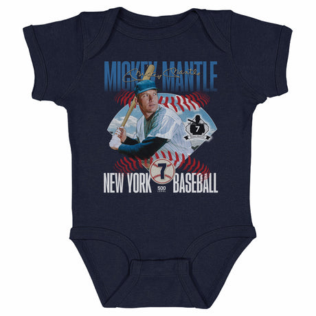 Mickey Mantle Kids Baby Onesie | 500 LEVEL