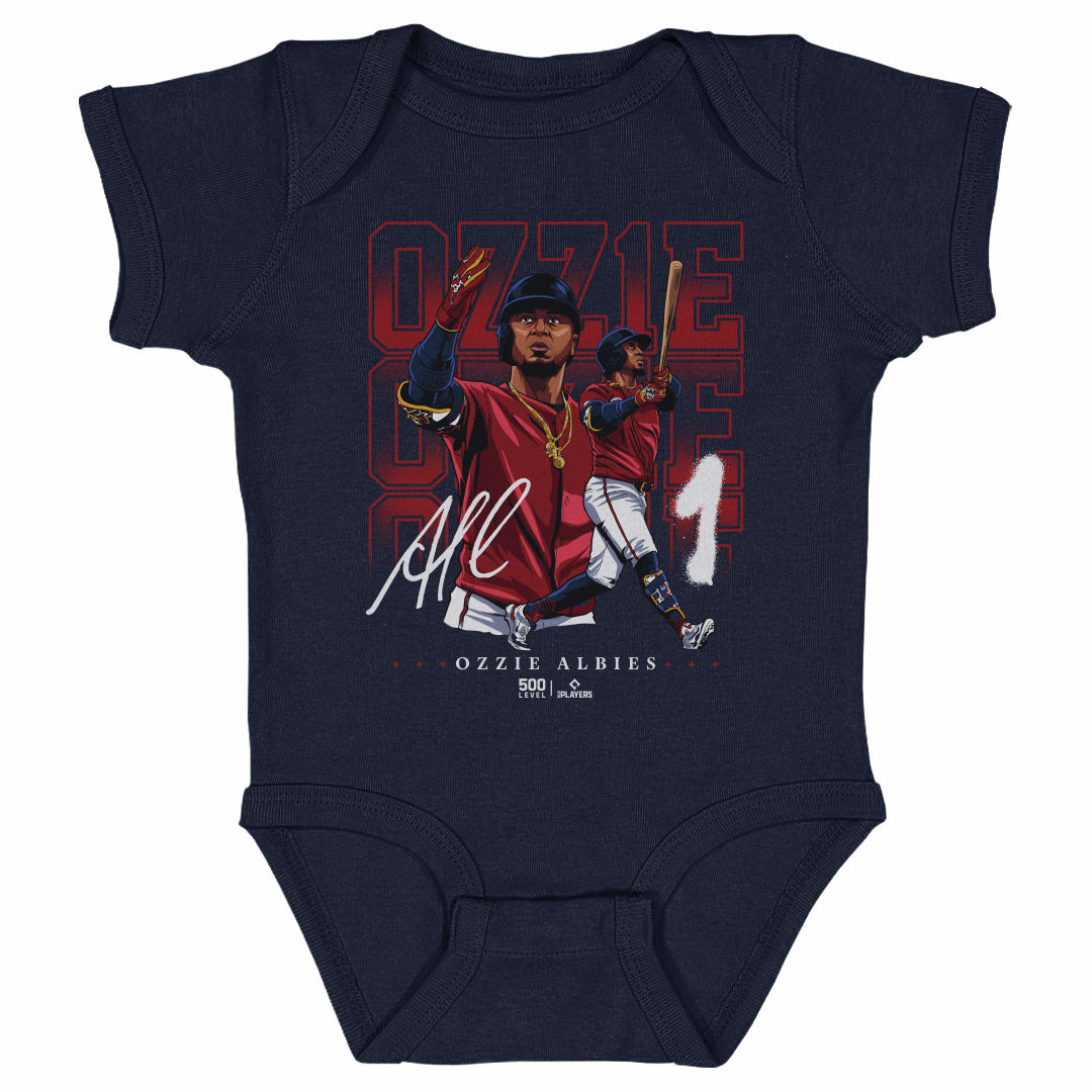 Ozzie Albies Kids Baby Onesie | 500 LEVEL