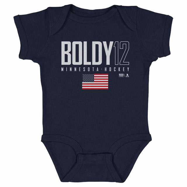 Matt Boldy Kids Baby Onesie | 500 LEVEL