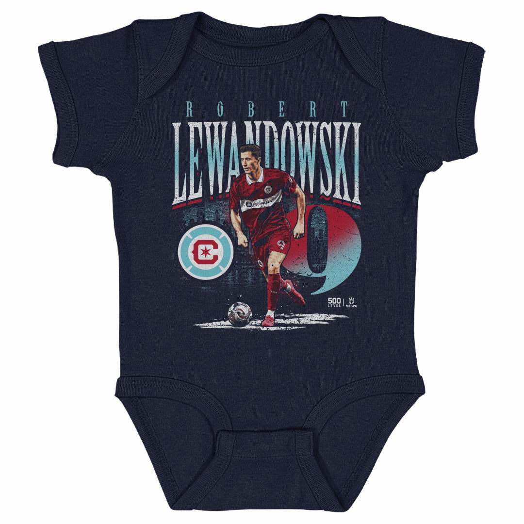 Robert Lewandowski Kids Baby Onesie | 500 LEVEL