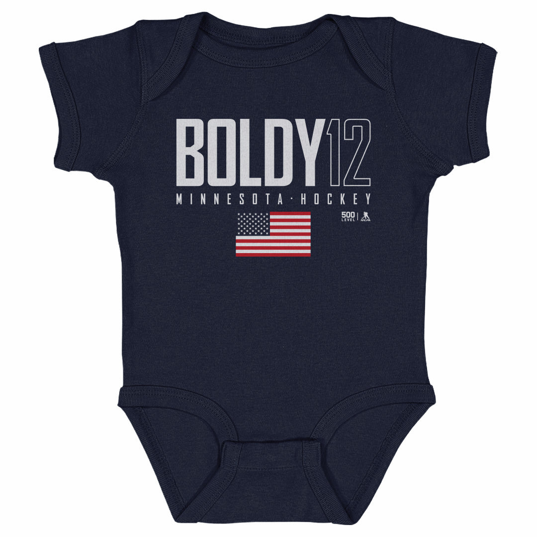 Matt Boldy Kids Baby Onesie | 500 LEVEL
