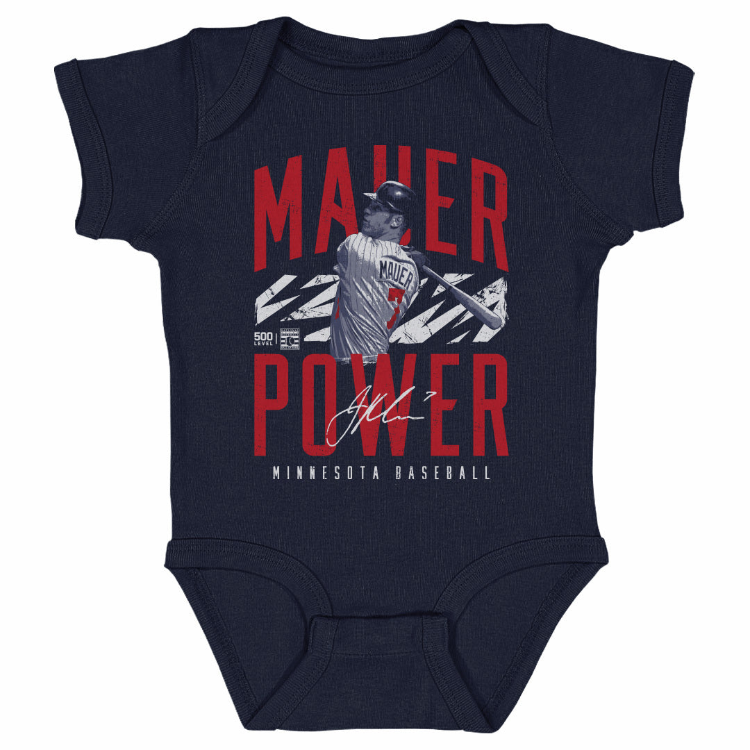 Joe Mauer Kids Baby Onesie | 500 LEVEL