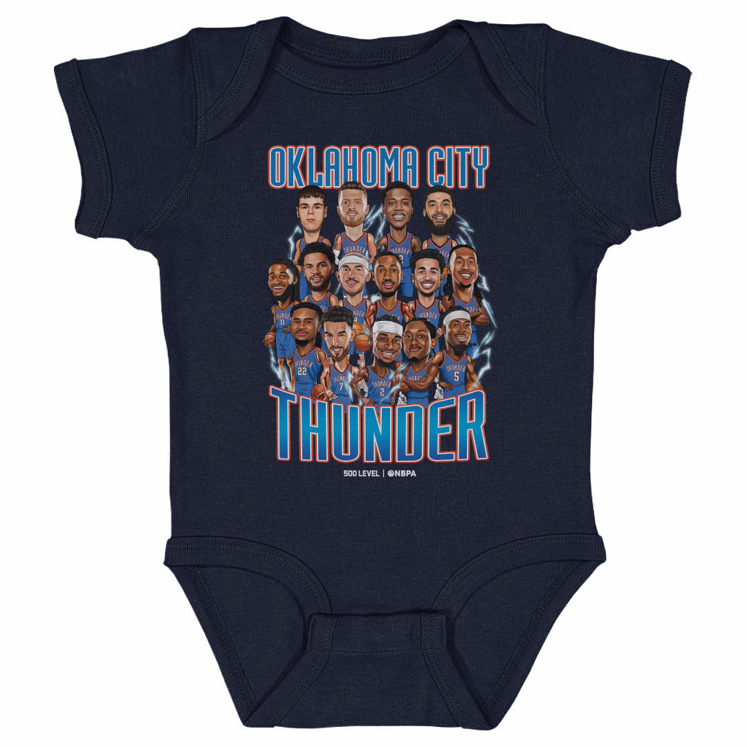 Oklahoma City Thunder Kids Baby Onesie | 500 LEVEL