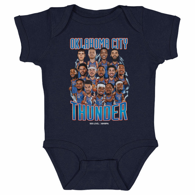 Oklahoma City Thunder Kids Baby Onesie | 500 LEVEL