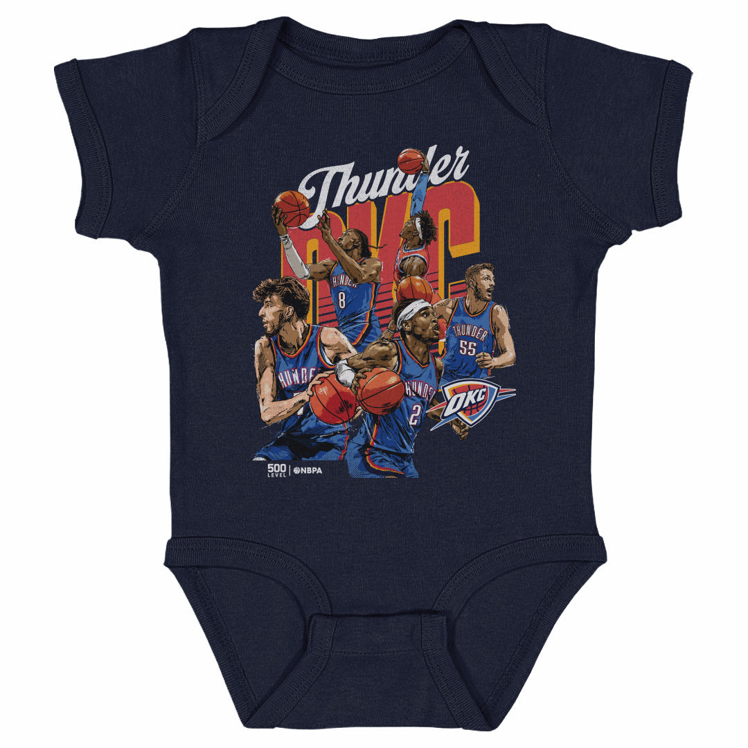 Oklahoma City Thunder Kids Baby Onesie | 500 LEVEL