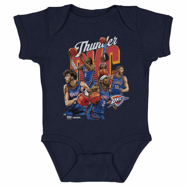 Oklahoma City Thunder Kids Baby Onesie | 500 LEVEL