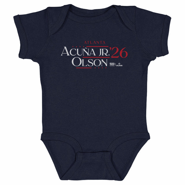 Ronald Acuna Jr. Kids Baby Onesie | 500 LEVEL