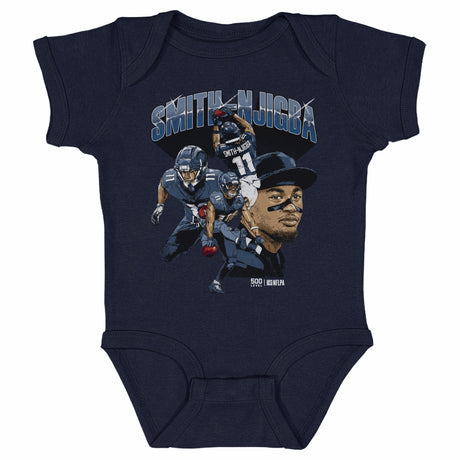 Jaxon Smith-Njigba Kids Baby Onesie | 500 LEVEL