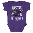 Justin Jefferson Kids Baby Onesie | 500 LEVEL