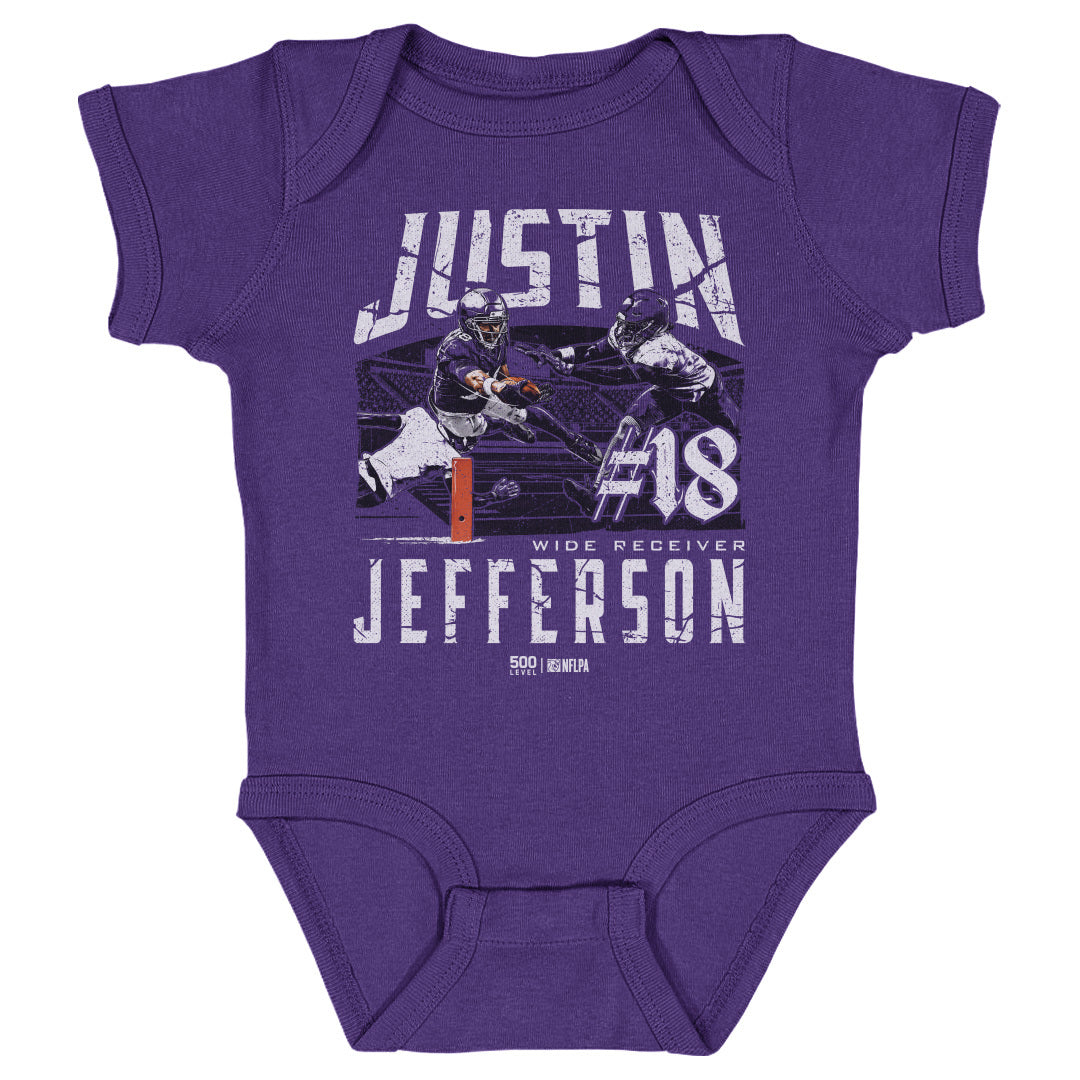Justin Jefferson Kids Baby Onesie | 500 LEVEL