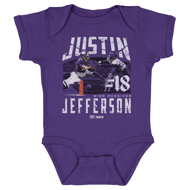 Justin Jefferson Kids Baby Onesie | 500 LEVEL