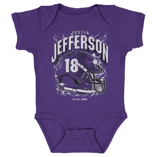 Justin Jefferson Kids Baby Onesie | 500 LEVEL
