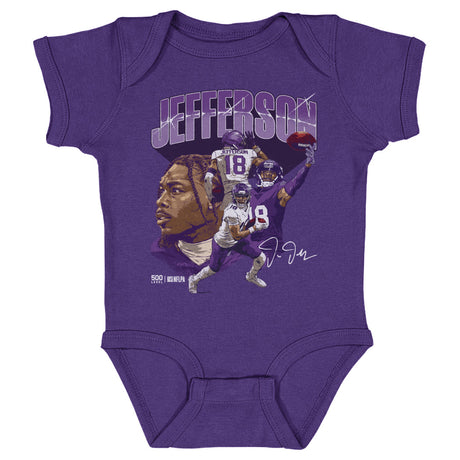 Justin Jefferson Kids Baby Onesie | 500 LEVEL