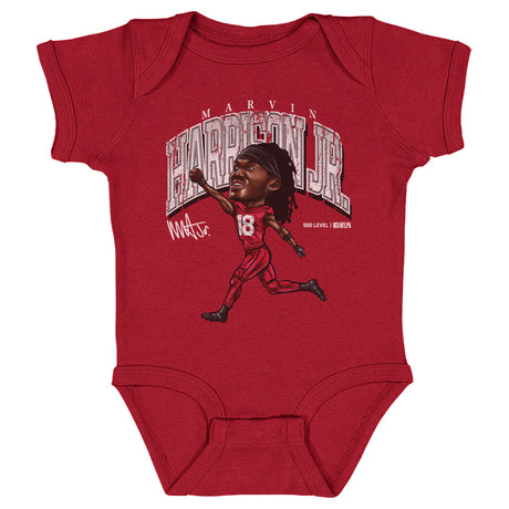 Marvin Harrison Jr. Kids Baby Onesie | 500 LEVEL