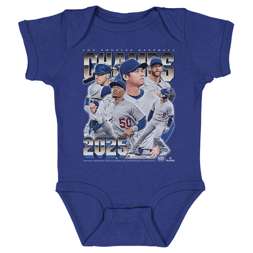 Los Angeles D Baseball Kids Baby Onesie | 500 LEVEL