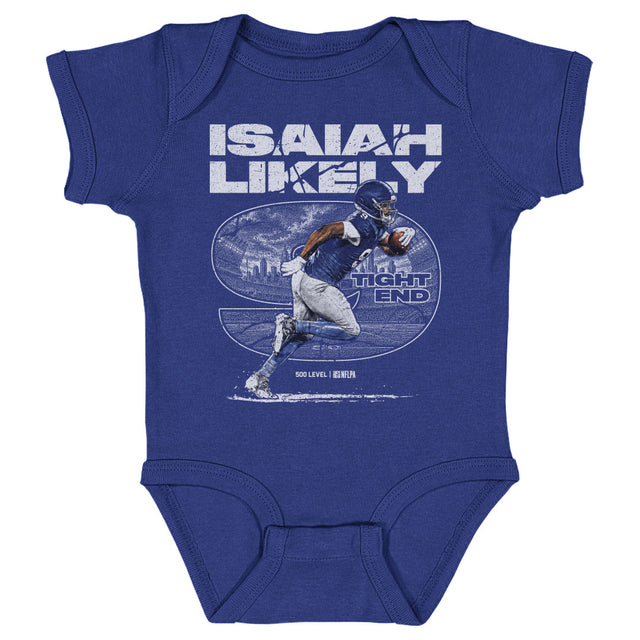 Isaiah Likely Kids Baby Onesie | 500 LEVEL
