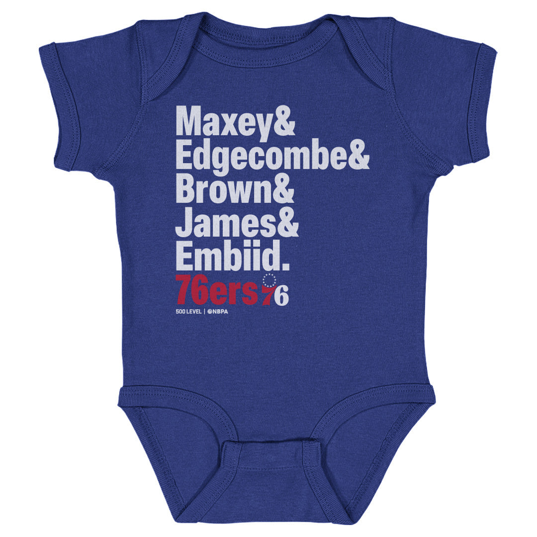 Philadelphia 76ers Kids Baby Onesie | 500 LEVEL