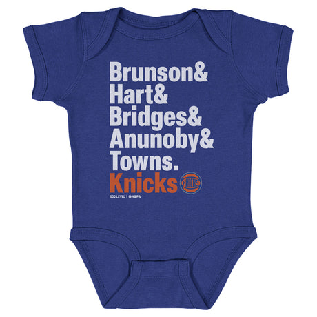 New York Knicks Kids Baby Onesie | 500 LEVEL