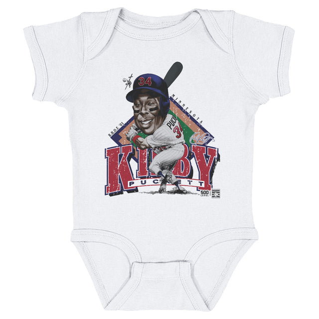 Kirby Puckett Kids Baby Onesie | 500 LEVEL
