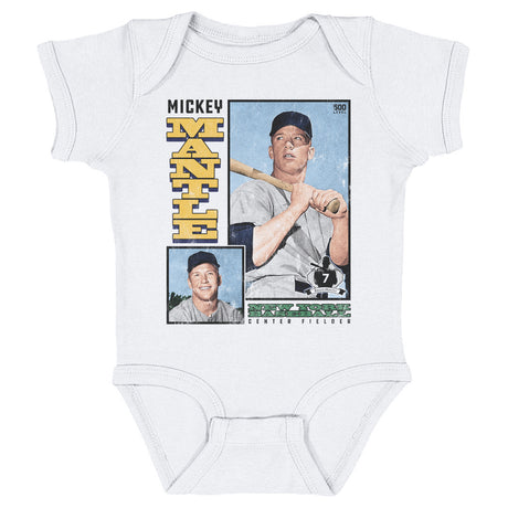 Mickey Mantle Kids Baby Onesie | 500 LEVEL