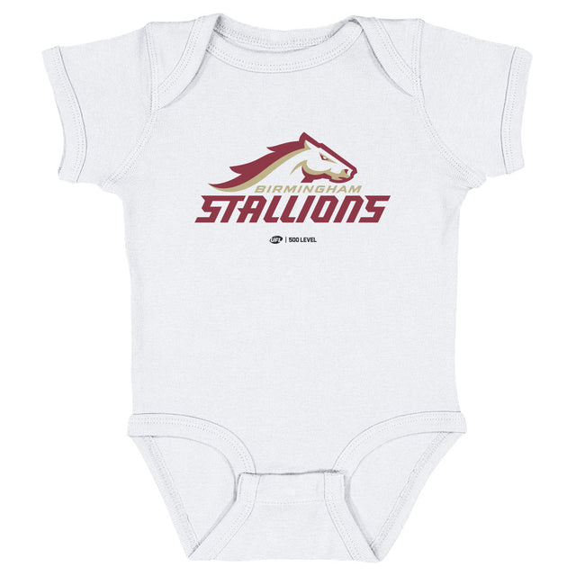 Birmingham Stallions Kids Baby Onesie | 500 LEVEL