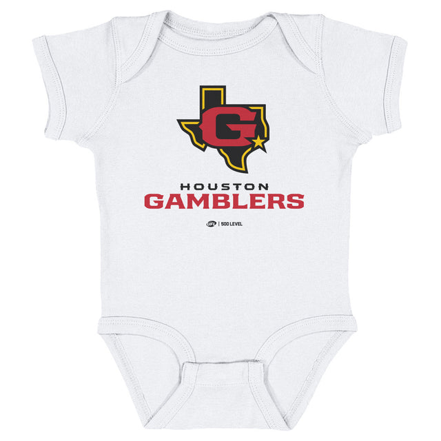 Houston Gamblers Kids Baby Onesie | 500 LEVEL