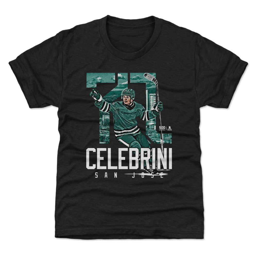 Macklin Celebrini Kids T-Shirt | 500 LEVEL