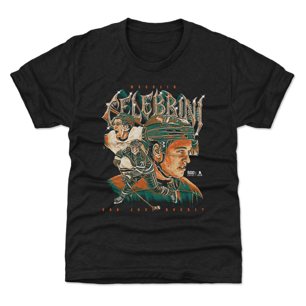 Macklin Celebrini Kids T-Shirt | 500 LEVEL
