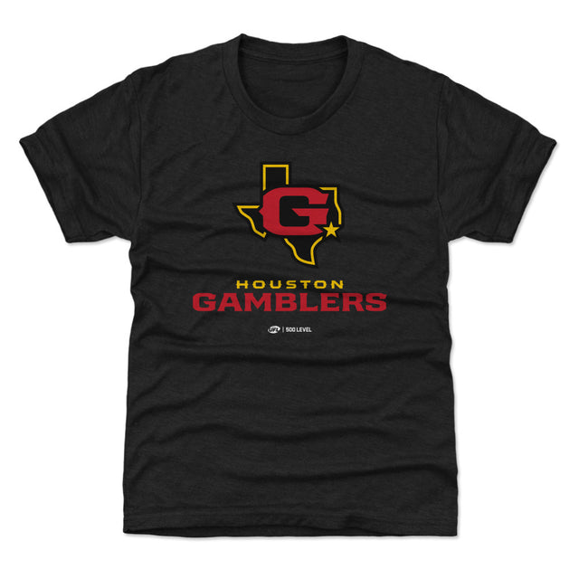 Houston Gamblers Kids T-Shirt | 500 LEVEL