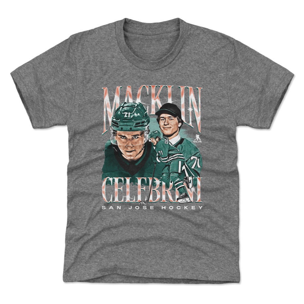 Macklin Celebrini Kids T-Shirt | 500 LEVEL