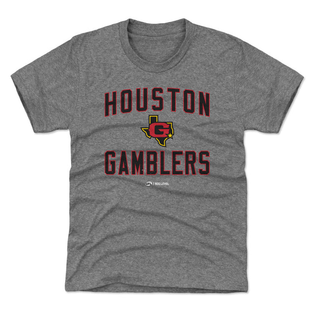 Houston Gamblers Kids T-Shirt | 500 LEVEL