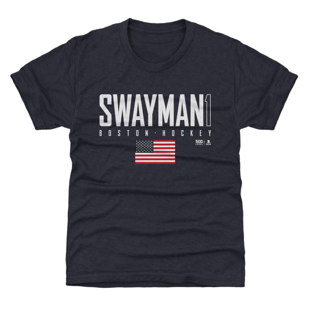 Jeremy Swayman Kids T-Shirt | 500 LEVEL