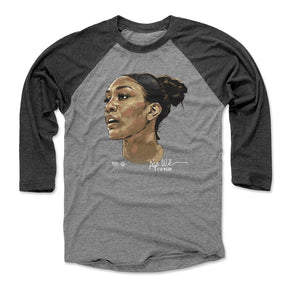 A'ja Wilson Men's Baseball T-Shirt | 500 LEVEL