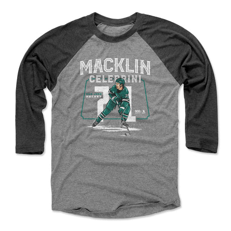 Macklin Celebrini Men's Baseball T-Shirt | 500 LEVEL