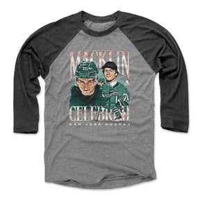 Macklin Celebrini Men's Baseball T-Shirt | 500 LEVEL