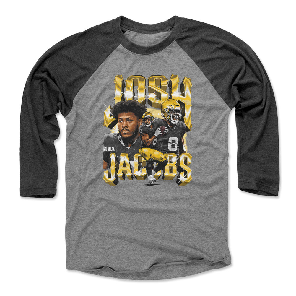 Josh Jacobs Men&#39;s Baseball T-Shirt | 500 LEVEL