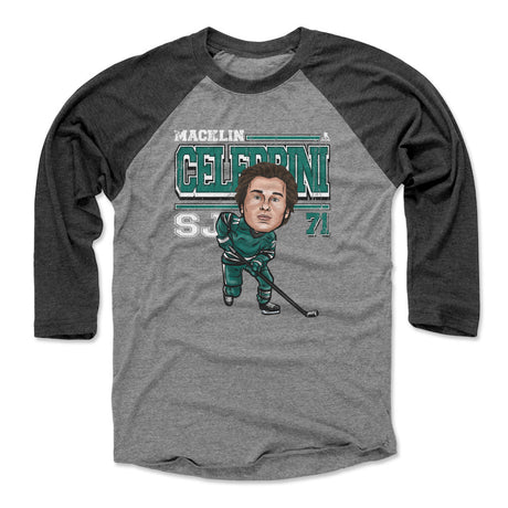 Macklin Celebrini Men's Baseball T-Shirt | 500 LEVEL