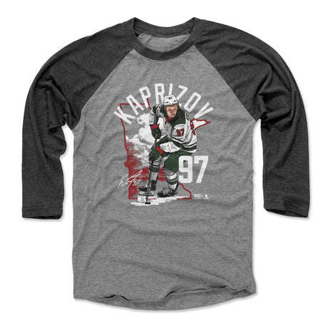 Kirill Kaprizov Men's Baseball T-Shirt | 500 LEVEL