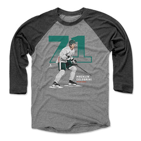 Macklin Celebrini Men's Baseball T-Shirt | 500 LEVEL
