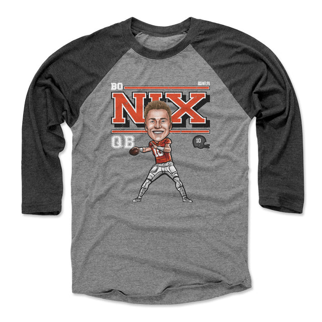 Bo Nix Men's Baseball T-Shirt | 500 LEVEL