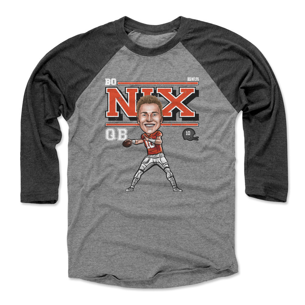 Bo Nix Men&#39;s Baseball T-Shirt | 500 LEVEL