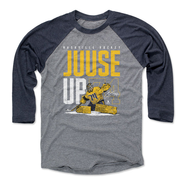 Juuse Saros Men's Baseball T-Shirt | 500 LEVEL