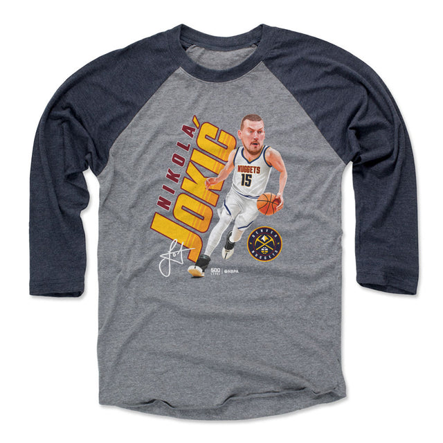 Nikola Jokic Men's Baseball T-Shirt | 500 LEVEL