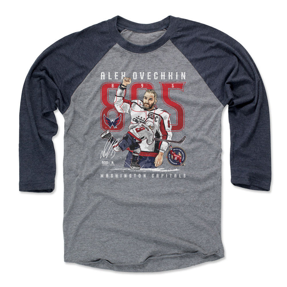 Alex Ovechkin Men's Baseball T-Shirt | 500 LEVEL